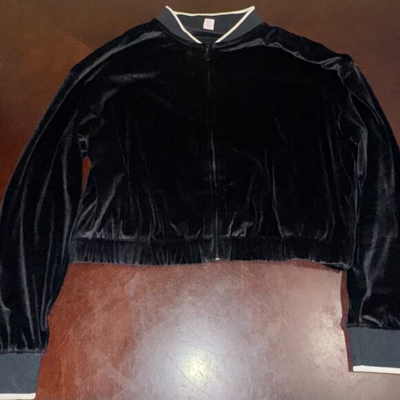 Victoria's Secret Velour Bomber Jacket - Picture 3 of 3